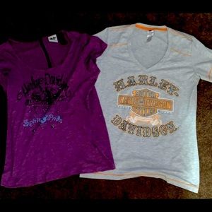 2 Harley tees